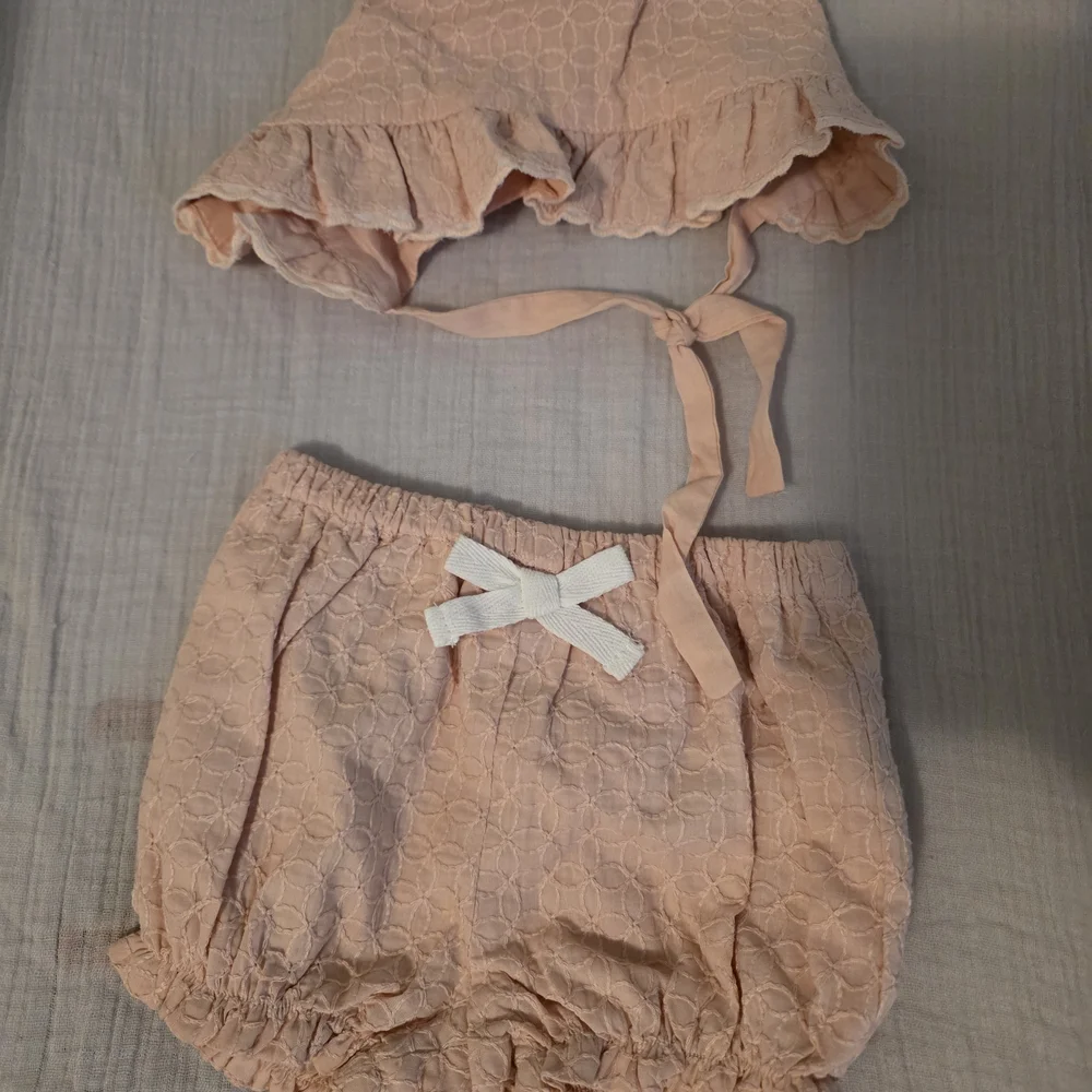 Peach Ruffled Infant Outfit